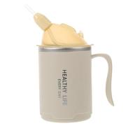 GOOHOCHY Vaso Disfagia para Personas Mayores y Pacientes Encamados de 400ml con Boquilla Suave y Asas, Taza Antiderrames en Cuidado Diario