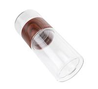 GOOHOCHY Vaso Portátil de Vidrio Doble Pared 300 Ml Filtro Infusor para Té, Apto para Bebidas Frías y Calientes, Diseño Práctico para Uso Diario y Viajes Color Aleatorio