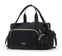 Goolecrimp Bolso Tote Para Pañales Gran Capacidad Bolsa De Almacenamiento Con Múltiples Compartimentos Ideal Para Madres Y Bebés Al Salir Viajar Y En Viajes De Negocios (Negro,45 * 23 * 30cm)