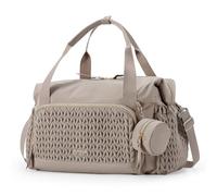 Goolecrimp Bolso Tote Para Pañales Gran Capacidad Bolsa De Almacenamiento Con Múltiples Compartimentos Ideal Para Madres Y Bebés Al Salir Viajar Y En Viajes De Negocios (Camello,45 * 23 * 30cm)