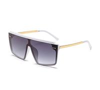 Goolecrimp Gafas De Sol Cuadradas De Gran Tamaño Para Hombres Y Mujeres, Gafas De Sol Polarizadas De Moda Con Montura Grande, Gafas De Sol De Playa Para Vacaciones Al Aire Libre (C4)