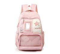 Goolecrimp Mochila Ita Bag Transparente DIY Para Exhibir Pines Con Inserto Estilo Kawaii Y2K Ideal Para Mujeres: Viajes, Clases O Trabajo (Rosa)