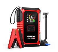 GOOLOO A5 Arrancador portátil con compresor: 4000 A (Gasolina y diésel hasta 10 L), Bomba 160 PSI, Carga rápida USB-C 45 W, batería 12 V.