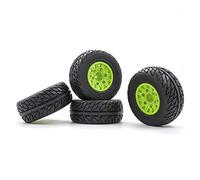GoolRC Juego de neumáticos de goma para coche RC de 110 mm de diámetro exterior con llantas hexagonales de 12 mm, 14 mm, 17 mm para TRX HSP Tamiya HPI, vehículo todoterreno, ruedas de coche RC