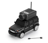 GoolRC WLtoys 6406 Mini coche teledirigido 2,4 GHz, escala 1:64, FPV, mando a distancia con cámara 720P, vehículo de control APP con luces LED para adultos, sin mando a distancia (negro)