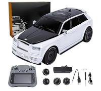 Goolsky 1/18 RC Drift Car con 720P HD Camera, 2.4G Coche teledirigido para Adultos, 4WD Alta Velocidad Coche de Carreras con Luces LED y Doble Neumático (Plata)