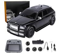 Goolsky 1/18 RC Drift Car con 720P HD Camera, 2.4G Coche teledirigido para Adultos, 4WD Alta Velocidad Coche de Carreras con Luces LED y Doble Neumático (Negro)