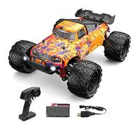 Goolsky 9500E Coche Teledirigido, Camión RC 1/16 40 km/h 2,4G 4WD Escala Completa Doble 280 Motor, Todo Terreno Truggy RC RTR RC Crawler Regalo para Niños Adultos 1 Batería Recargable Naranja