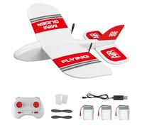 Goolsky KF606 Avión RC 2.4G Volando Aviones para Principiantes EPP Foam Glider Avión de ala Fija RTF Foam Plane Control Remoto Gliding Aircraft Modelo Juguetes Regalos para Niños (3 Batería)