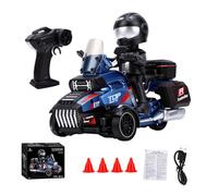 Goolsky Motocicleta de deriva teledirigida de 2,4 G en escala 1:43 (azul)