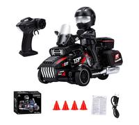 Goolsky Motocicleta de deriva teledirigida de 2,4 G en escala 1:43 (rojo)