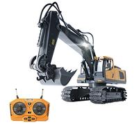 Goolsky RC Excavadora 1/20 2,4 GHz 11CH RC vehículo de construcción juguete educativo para niños con música ligera