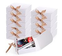 Goomp - Cajas de regalo con tapas, 10 unidades de 6.3 x 6.3 x 2 pulgadas, caja de propuesta de dama de honor, cajas de regalo para regalos de boda, cumpleaños, Navidad, embalaje de chocolate