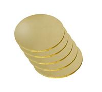 GOONSDS Ronda De Hoja De Latón De 0,8 Mm De Espesor, Diameter50mm 5PCS