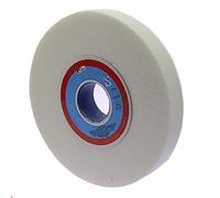 GOONSDS Rueda De Molienda, Banco Y Pedestal Blanco De Corundo, OD: 150 Mm, Diámetro del Orificio: 12.7Mm, Grueso: 20Mm 1Pc,120 Grit