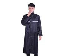 GOOPEEG Capa de Lluvia Reutilizable Chubasquero Largo De Doble Capa Para Adultos, Poncho Lluvia Reflectante PVC, Con Capucha Reutilizable Ropa de Agua para Exteriores