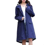 GOOPEEG Capa de Lluvia Reutilizable Chubasquero Largo Mujer Hombre Ropa De Lluvia Poncho Repelente Al Agua Portátil Transpirable Ropa de Agua para Exteriores