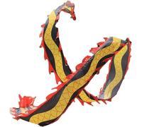 GOOPEEG Danza del Dragón Cinta De Danza Del Dragón Colorida En 3D, Tela Seda, Serpentinas Giratorias, León Chino Desfile, Celebración(6m/19.7ft)