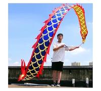 GOOPEEG Danza del Dragón Danza Del Dragón 3D, Cinta Colorida De La, Seda Fluida For Exteriores Desfile, Celebración(Blue)