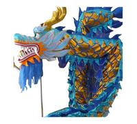 GOOPEEG Danza del Dragón Danza Del Dragón Chino 18 M/59 Pies León Deportes Tradicionales Año Nuevo Lunar Rendimiento De Arte Popular Desfile, Celebración(Blue)