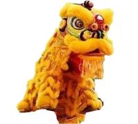 GOOPEEG Danza del Dragón Danza Del Dragón Chino León Deportes Al Aire Libre Accesorios De Para Espectáculo Dos Adultos Desfile, Celebración(Yellow)