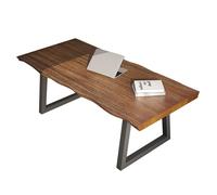 GOOPEEG Escritorio,Industrial Escritorio De Computadora Madera Maciza con Patas Hierro Forjado, Oficina, Grosor 5 Cm, Estudio para Negocios En El Hogar Mesa Ordenador Gaming(160x70x75cm)