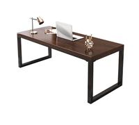 GOOPEEG Escritorio,Industrial Escritorio De Computadora Madera Maciza con Patas Hierro Forjado, Oficina, Estudio para El Hogar, Escritura, Grosor del 5 Cm Mesa Ordenador Gaming(120x60x75cm)