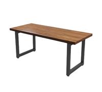 GOOPEEG Escritorio,Industrial Escritorio De Computadora Madera Maciza, Oficina Moderno Y Sencillo, Mesa Estudio, Conferencia, Grosor del 5 Cm Mesa Ordenador Gaming(120x60x75cm)