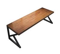 GOOPEEG Escritorio,Industrial Escritorio De Oficina Madera Maciza con Patas Metal, para Computadora Casa, para Escribir, Mesa Juego, Grosor del 5 Cm Mesa Ordenador Gaming(140x70x75cm)