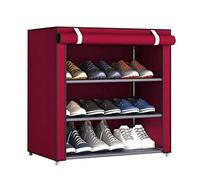 GOOPEEG Estantería de Zapatos, Estante para Zapatos, Organizador de, Estante para Tela no Tejida, Zapatero para Dormitorio en casa, para, Armario Dormitorio, Armario(B,60x55cm)