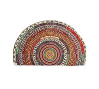 GOOPEEG Felpudo interior moderno semicircular, alfombrilla antideslizante para entrada de bienvenida, alfombrilla de baño absorbente (80 x 120 cm-b)