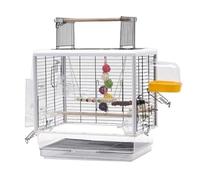 GOOPEEG Jaula de pájaros, Jaula para Pájaros, Jaulas Grandes De Metal, Portadores De Pájaros De Pie con Parte Superior Abierta, Productos para Mascotas, Jaula De Vuelo para Jardín Perchas de Descanso