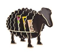 GOOPEEG Librería,Estantería Moderna, Estantería Creativa con Forma De Oveja, Almacenamiento Libros Fácil Instalación A La Moda, Muebles para Decoración Dormitorio(Black)