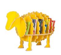 GOOPEEG Librería,Estantería Moderna, Estantería Creativa con Forma De Oveja, Almacenamiento Libros Fácil Instalación A La Moda, Muebles para Decoración Dormitorio(Yellow)