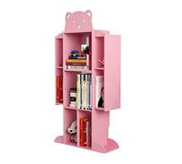 GOOPEEG Librería,Estantería Moderna, Estantería Creativa, Multicapa De Pie, Armarios Almacenamiento Multifuncionales, Organizador Muebles, Estanterías Dormitorio(Pink)