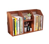 GOOPEEG Librería,Estantería Moderna, Estantería De Almacenamiento Escritorio, Exhibición Oficina, Real Y Natural Decoración Dormitorio(A)