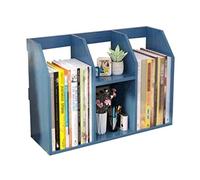 GOOPEEG Librería,Estantería Moderna, Estantería De Almacenamiento Escritorio, Exhibición Oficina, Real Y Natural Decoración Dormitorio(D)