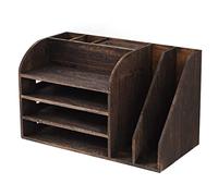 GOOPEEG Librería,Estantería Moderna, Estantería De Escritorio Múltiples Capas, Estante Exhibición Estudio Oficina, Decoración Almacenamiento Multifunción Dormitorio