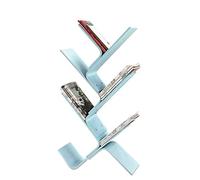 GOOPEEG Librería,Estantería Moderna, Estantería De Madera Maciza 6 Niveles, Minimalista para Libros, Revistero para Suelo Oficina, Creativa Almacenamiento Simple Dormitorio(Light Blue)