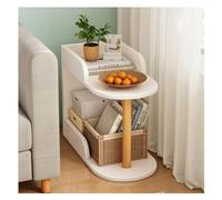 GOOPEEG Librería,Estantería Moderna, Estantería Esquinera De Madera Independiente, Organizador Almacenamiento para Espacios Pequeños, para El Hogar Y La Oficina Dormitorio(White,2 Tier)