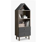 GOOPEEG Librería,Estantería Moderna, Estantería Multicapa con Gabinete De Almacenamiento Estanterías Piso Hogar Castillo Juguete Dormitorio(50 * 31.8 * 135cm)