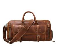 GOOPEEG Mochilas Gimnasio Bolso De Fin De Semana De 20 Pulgadas para Hombres, Bolso Grande para Pasar La Noche, Bolso De Viaje con Compartimento para Zapatos Bolsa Gym Hombre(A)