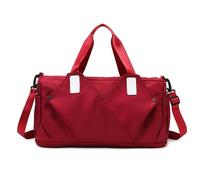 GOOPEEG Mochilas Gimnasio Bolso De Viaje De 18 Pulgadas para Mujer, Bolso De Viaje, Bolso De Fin De Semana, Bolso De Mano, Tela Oxford Bolsa Gym Hombre(Rot)