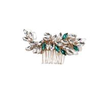 GOOPEEG Peines para el Pelo de Novia, Peine Lateral para El Cabello con Dientes Diamantes De Imitación Peine Horquilla Clip Accesorios para El Cabello Boda Fiesta Velada