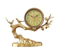 GOOPEEG Reloj de repisa Diseño Tradicional Reloj De Mesa Latón, Adorno For El Hogar, Escritorio Decorativo For Sala Estar, For Sobremesa Hogar