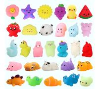 Goorder Squishy Regalos Cumpleaños Niños Colegio Pack 30 Detalles Cumpleaños Niños Relleno Piñata Fiesta Infantil Regalitos Invitados, Regalos Alumnos Primaria Mochi Juguetes Squeeze Kawaii
