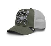 Goorin Bros Classic Rocker Deadly The Farm, Gorra Trucker Verde con Diseño de Escorpión