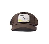 Goorin Bros. Gorra de tela marrón con parche gris estampado Hunter, rojo, Talla única