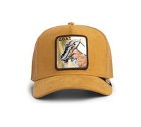 Goorin Bros. Gorra Trucker Golden Goat Metallic The Farm, Marrón con Parche de Cabra Bordado