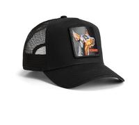 Goorin Bros. Gorra Trucker Negra con Parche Bordado de Dóberman, Black out Doberman Metallic The Farm, Estilo Snapback